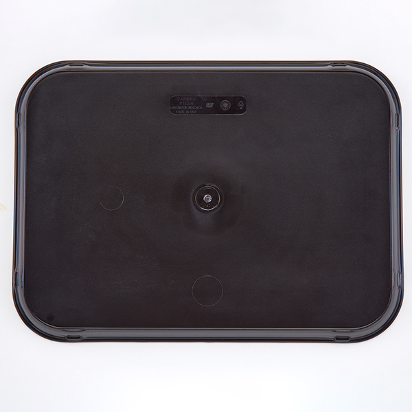 Поднос прорезиненный прямоугольный;стеклопласт.;,L=34,5,B=27см;черный