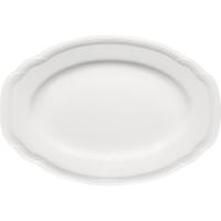Блюдо «Штутгарт» овальное;фарфор;,L=27см;белый