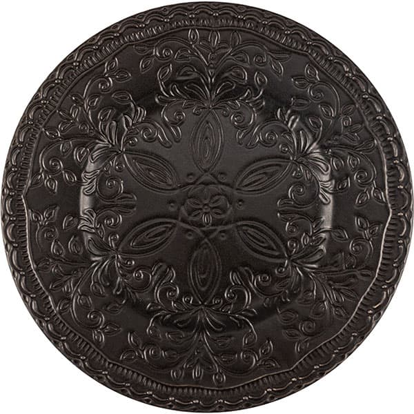 Тарелка «Скалистос» мелкая;керамика;D=225,H=25мм;черный