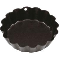 Форма для выпечки рифленая;сталь,антиприг.покр.;D=5см;черный