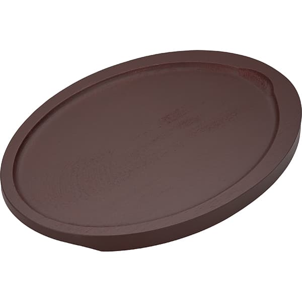 Сковорода для фахитос «Эмбер Каст Мэтт»;чугун,дерево;,H=30,L=378/240,B=190мм;серый,тем.дерево