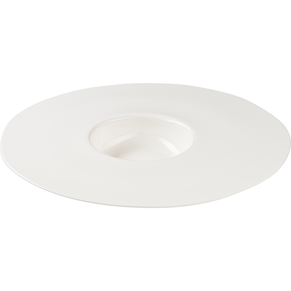 Тарелка для пасты «Афрос»;кост.фарф.;D=320,H=35мм;белый