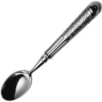 Ложка кофейная «Сан Ремо»;хромоник. сталь;,L=12,8см;хромиров.