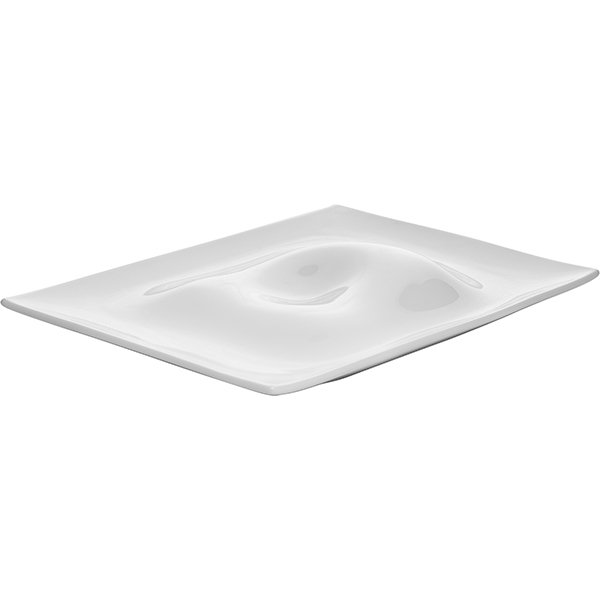 Блюдо сервировочное «Крушиал Дэт»;фарфор;,H=40,L=305,B=210мм;белый