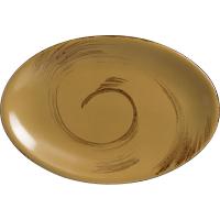 Блюдо «Анфора Алма» овальное;фарфор;,L=25,5,B=19см;олив.