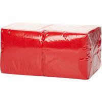 Салфетки «Папирус» 24*24см[400шт];бум. салфет.;,H=16,L=25,B=12,5см;красный