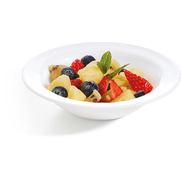 Тарелка глубокая «Ресторан»;стекло;275мл;D=160,H=37мм;белый