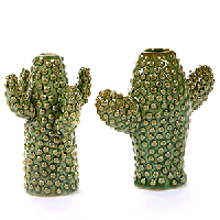 Кактус декоративный мини;керамика;,H=12см;зелен.