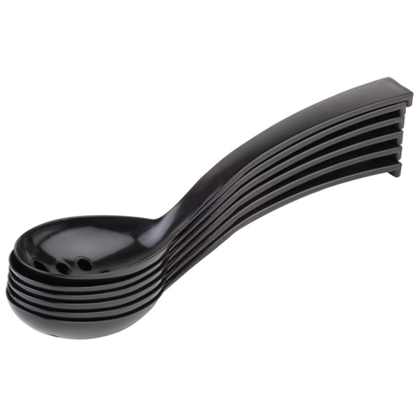 Набор ложек перфорир.[6шт];пластик;черный