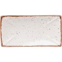 Блюдо для суши «Пунто Бьянка»;фарфор;,L=27,B=14см;белый,черный