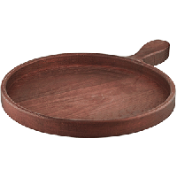 Доска для подачи;дуб;D=250,H=25мм;махагон