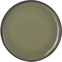 Тарелка «Карактэр» с высоким бортом;керамика;D=21,H=2см;зелен.