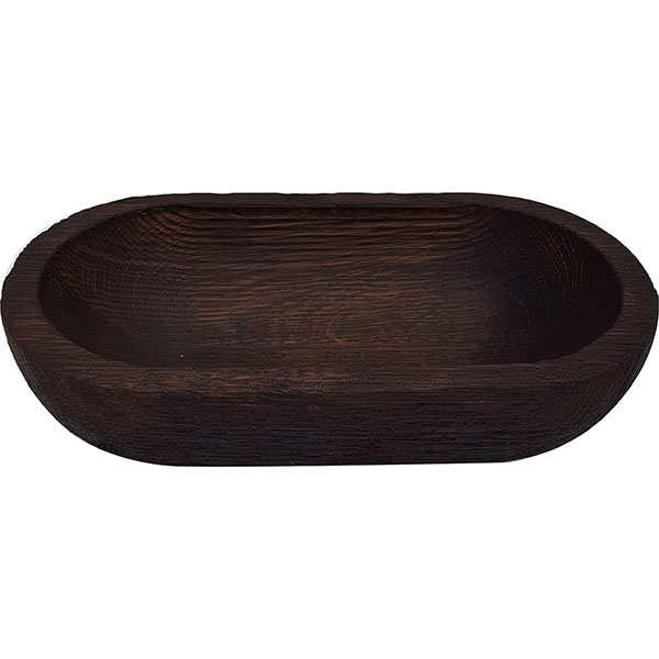 Салатник;дуб;,H=7,L=27,B=15см;тем.корич.