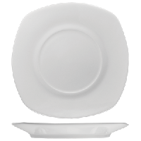 Блюдце «Проотель» квадратное;фарфор;,L=14,B=14см;белый