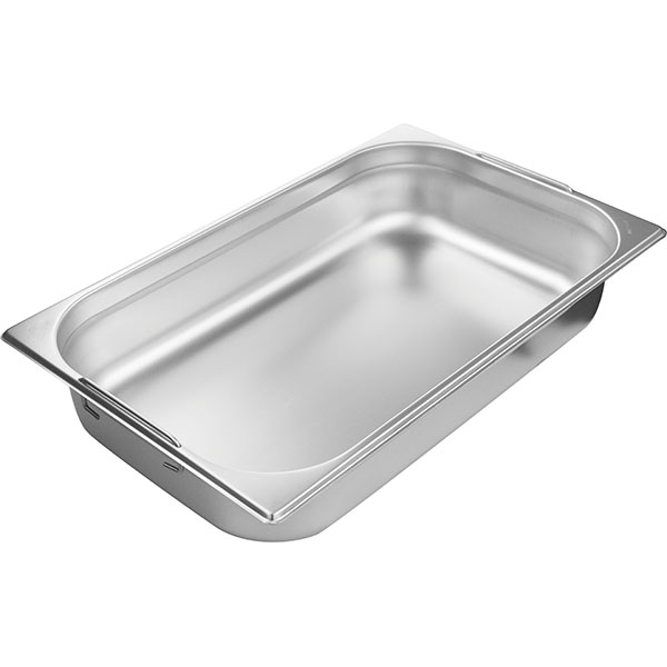 Гастроемкость GN 1/1 с ручками;сталь нерж.;10л;,H=10,L=53,B=32,5см;металлич.