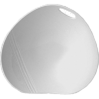 Салатник «Органикс»;фарфор;0,75л;,H=10,L=27,B=25см;белый