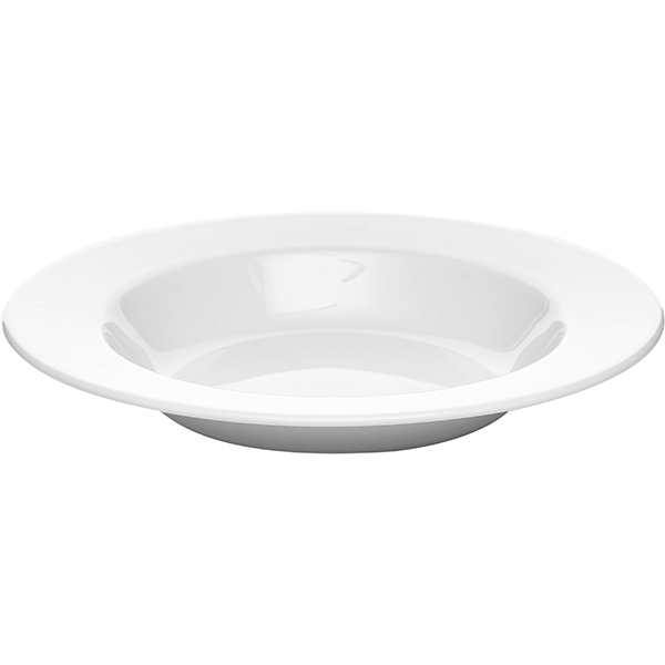 Тарелка глубокая «Монако Вайт»;фарфор;300мл;D=220,H=35мм;белый