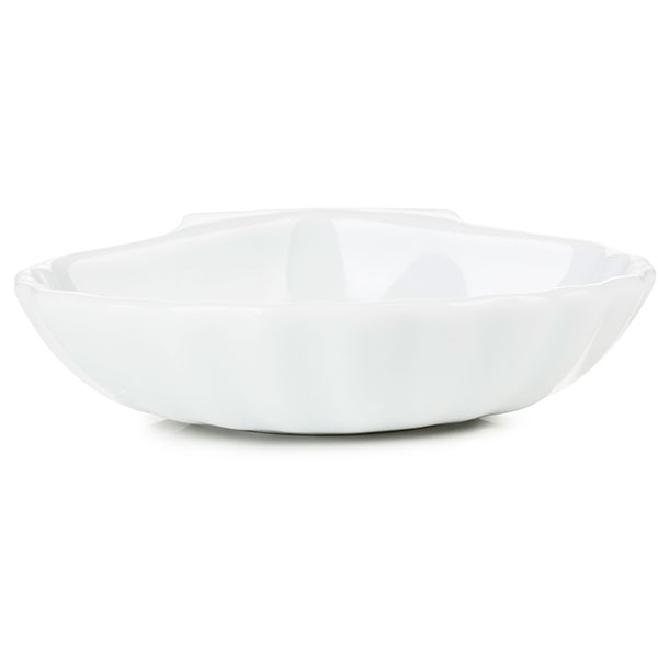 Блюдо для комплимента «Миниатюра» ракушка;фарфор;20мл;,H=20,L=75,B=70мм;белый