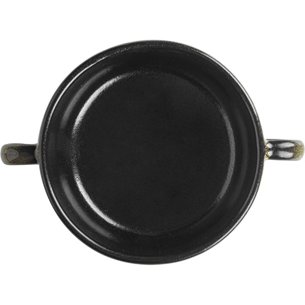 Чашка бульонная «Млечный путь салатовый»;фарфор;300мл;D=115,H=55мм;салатов.,черный