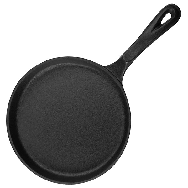 Сковорода для блинов «Эмбер Каст Мэтт»;чугун;D=200,H=25мм;черный