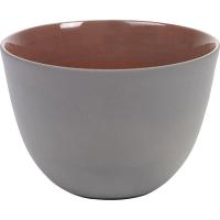 Салатник «Даск»;керамика;D=12,H=8см;серый,красный