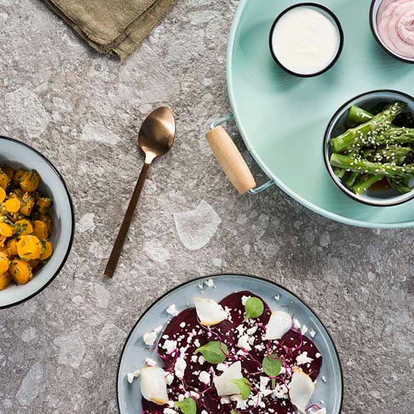 Тарелка «Сиель блю» десертная;керамика;D=220,H=15мм;голуб.