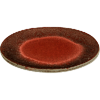 Тарелка;бетон;D=20см;красный,серый