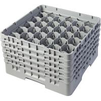 Кассета для бокалов 30 ячеек Dmax=111,Hmax=257мм;полипроп.;,H=30,8,L=50,B=50см;серый