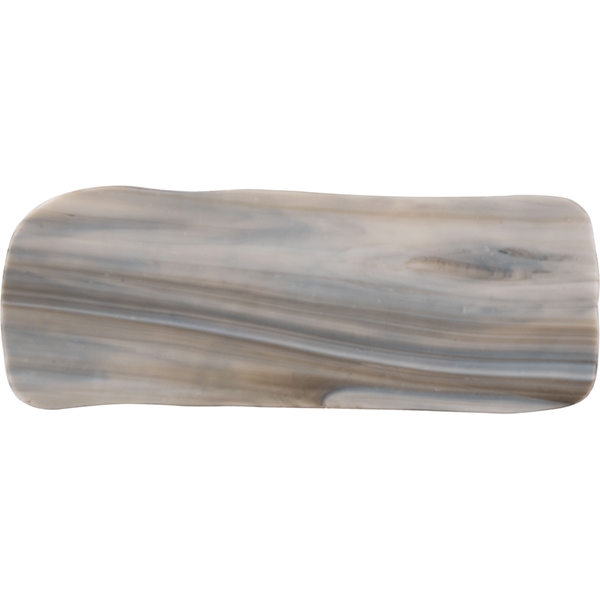 Блюдо для подачи «Нордик»;стекло;,L=31,B=12см;серый