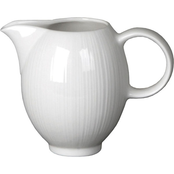 Молочник «Спайро»;фарфор;285мл;D=50,H=105,L=145,B=95мм;белый