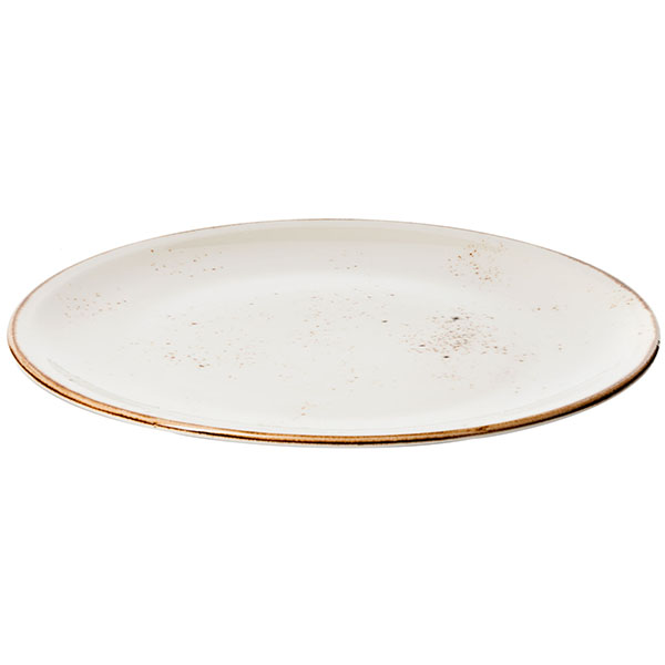 Блюдо для пиццы «Крафт Вайт»;фарфор;D=31,H=2см;белый,коричнев.