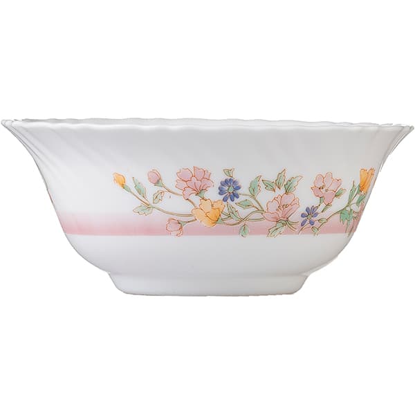 Салатник;стекло;270мл;D=12см;белый,разноцветн.