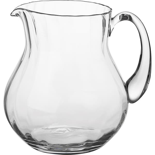 Кувшин без крышки рифленный;стекло;1,75л;D=16,6/11,H=17см;прозр. Кувшин без крышки рифленный;стекло;1,75л;D=16,6/11,H=17см;прозр.