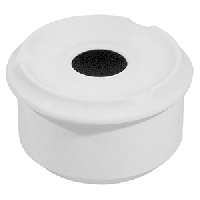 Пепельница;фарфор;D=10,H=6см;белый