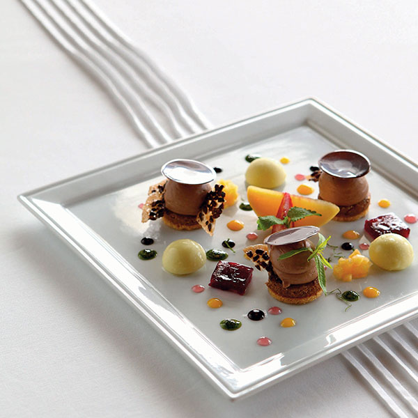 Блюдо «Тайм сквэа» квадратное;фарфор;,L=25,B=25см;белый