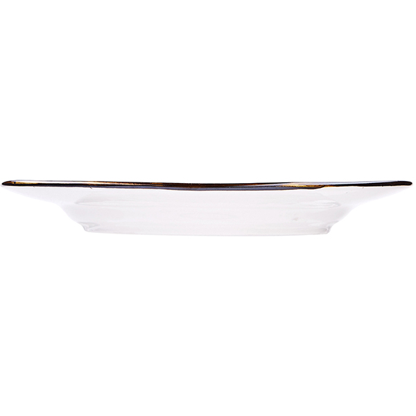 Блюдце «Пастораль»;фарфор;D=14/6см;оранжев.