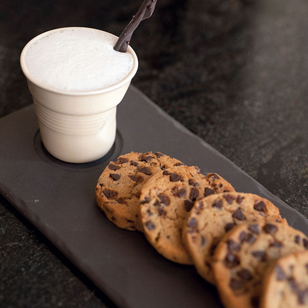 Блюдо для подачи «Базальт»;фарфор;D=5,L=25,B=12см;черный,матовый