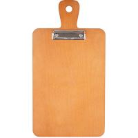 Планшет д/меню с зажимом;фанера,лак;,L=41,6,B=22см;коричнев.