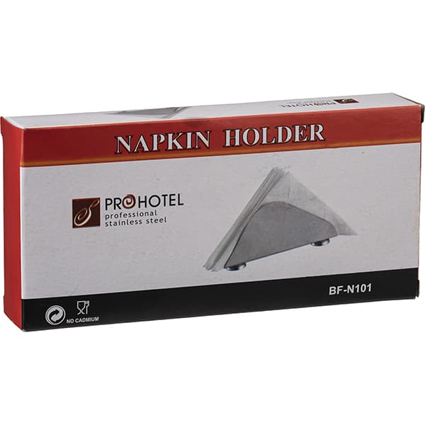 Салфетница;сталь;,H=75,L=167,B=20мм;серебрист.