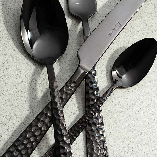 Вилка десертная «Пэлас Мартеллато Трэжер Блэк»;сталь нерж.;,L=18,2см;черный