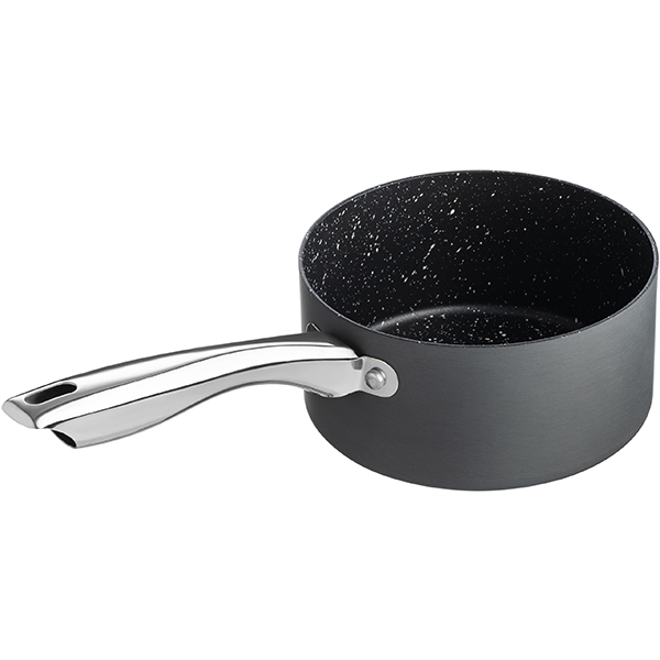 Сотейник «Уитфорд»;алюм.литой,сталь нерж.;1,5л;D=16,H=8см;граф.,черный