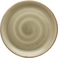 Тарелка «Крафт Грин» мелкая;фарфор;D=28,H=2см;зелен.