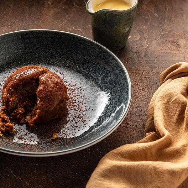 Молочник «Революшн Гранит»;фарфор;85мл;D=58,H=72,L=75мм;серый,коричнев.