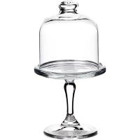 Подставка д/десерта с крышкой;стекло;,H=19,8см;прозр.