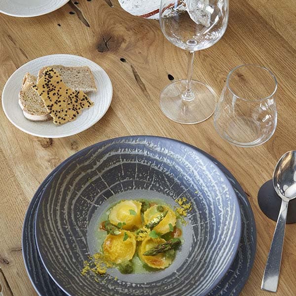 Блюдце «Арборесценс» для стакана 80 мл;фарфор;D=14см;слон.кость