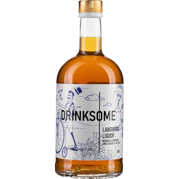 Напиток безалкогольный «Лангедок ликер» Drinksome;стекло;0,7л;D=88,H=224мм;св.корич.
