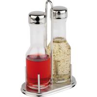 Набор масло/уксус;стекло,металл;250мл;D=148,H=225,B=87мм;прозр.,металлич.