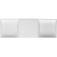 Менажница прямоуг. 3деления;фарфор;,H=16,L=337,B=112мм;белый