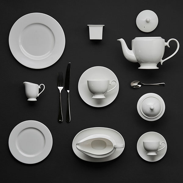 Тарелка «Классик Вайт» мелкая;кост.фарф.;D=27,5см;белый