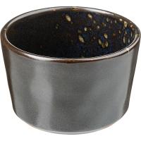 Емкость для закусок «Фобос»;керамика;250мл;D=95,H=60мм;черный,синий